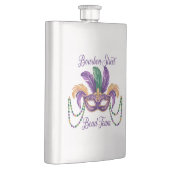 Flasque en acier inoxydable Mardi Gras Design Clas (Droite)