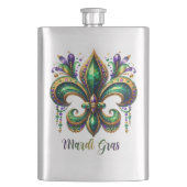 Flasque en acier inoxydable Mardi Gras Design Clas (devant)