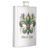 Flasque en acier inoxydable Mardi Gras Design Clas (Droite)