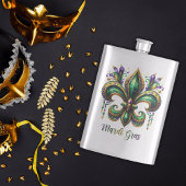 Flasque en acier inoxydable Mardi Gras Design Clas