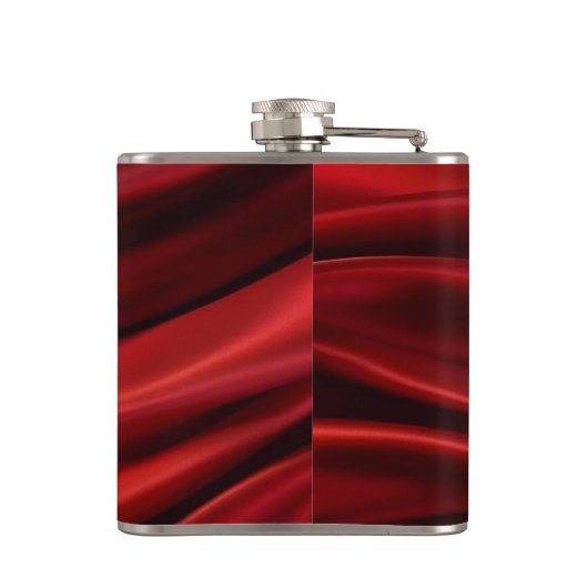 Flasque en vinyle personnalisée avec des roses rou (Dos)