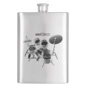 Flasque Ensemble de tambours / Cadeau personnalisé pour ba (devant)