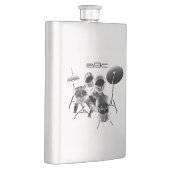 Flasque Ensemble de tambours / Cadeau personnalisé pour ba (Droite)