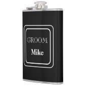 Flasque enveloppé de vinyle pour le marié (Gauche)