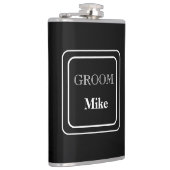 Flasque enveloppé de vinyle pour le marié (Droite)