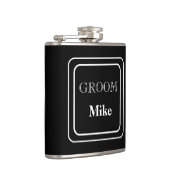 Flasque Enveloppé de Vinyle pour le Marié (Droite)