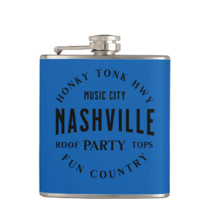 Flasque enveloppé de vinyle Western Country pour f