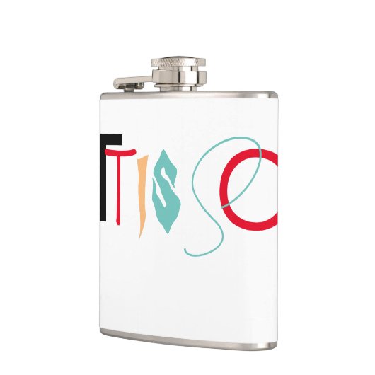 Flasque enveloppée de vinyle de 177 ml (Gauche)