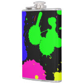Flasque enveloppée de vinyle de 237 ml. Flasque (Gauche)