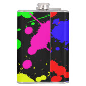 Flasque enveloppée de vinyle de 237 ml. Flasque (Dos)
