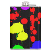 Flasque enveloppée de vinyle de 237 ml. Flasque (Dos)