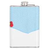 Flasque enveloppée de vinyle de 237 ml. Flasque (Dos)