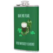 Flasque enveloppée de vinyle Irish Whiskey Is Here (Gauche)