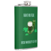 Flasque enveloppée de vinyle Irish Whiskey Is Here (Droite)