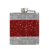 Flasque enveloppée de vinyle liquide à paillettes (Dos)