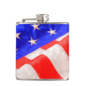 Flasque enveloppée de vinyle Old Glory, 6 oz. (Devant)