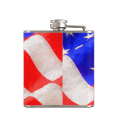 Flasque enveloppée de vinyle Old Glory, 6 oz. (Dos)