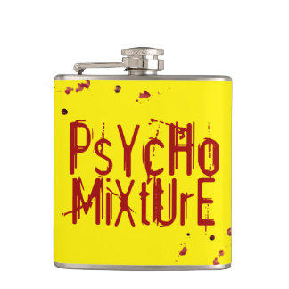 Flasque enveloppée vinyle jaune Psycho Mixture