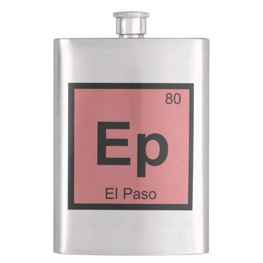Flasque Ep - El Paso Texas Chimie Symbole du tableau pério (devant)