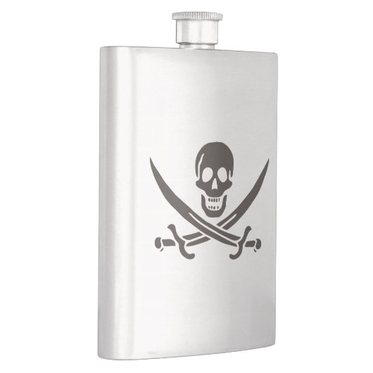 Flasque Épées de crâne en obsidienne Drapeau de pirate de  (Droite)