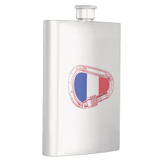 Flasque Escalade Drapeau France Carabiner (Droite)