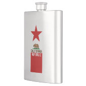 Flasque Étoile rouge de drapeau d'état de RÉPUBLIQUE de la (Gauche)