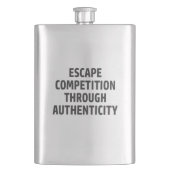 Flasque Éviter la concurrence par l'authenticité (devant)