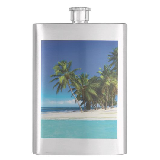 Flasque Exotic beach throw pillow (devant)