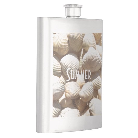 Flasque Exotic Tropical Sea Shell Summer Beach Photographi (Droite)