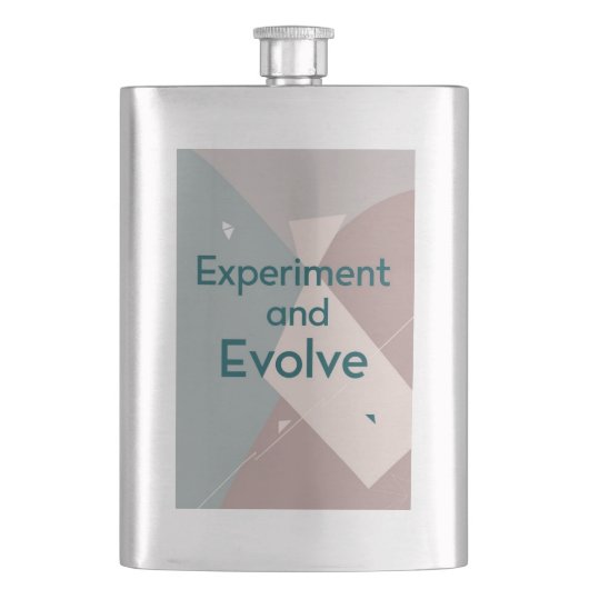 Flasque Expérimentez et évoluez (devant)