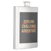Flasque Explorez Challenge Adventure Devis Motivational In (Droite)