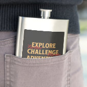 Flasque Explorez Challenge Adventure Devis Motivational In (En situation)