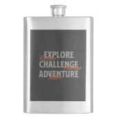 Flasque Explorez Challenge Adventure Devis Motivational In (devant)