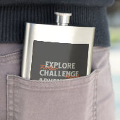 Flasque Explorez Challenge Adventure Devis Motivational In (En situation)
