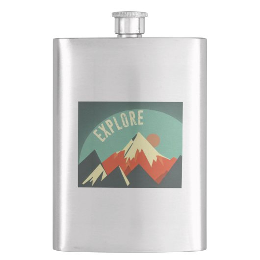 Flasque Explorez les montagnes (devant)