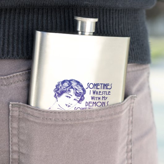 Flasque Expression sarcastique parfois que je lutte avec (En situation)