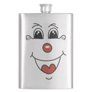 FLASQUE FACE DE CLOWN