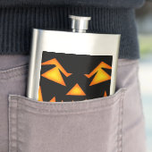 Flasque Face de Jack-o'-lantern effrayante (En situation)
