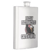 Flasque Facilement distrait par les chats et la bière (Droite)