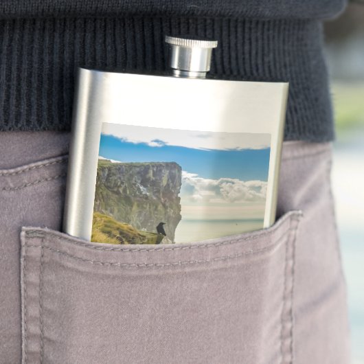 Flasque Falaises de Latrabjarg, Islande (En situation)