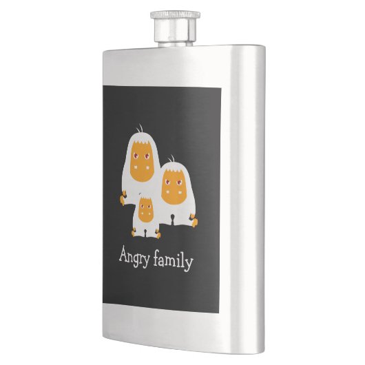 Flasque Famille en colère Singes design T-Shirt Bain Mat (Gauche)