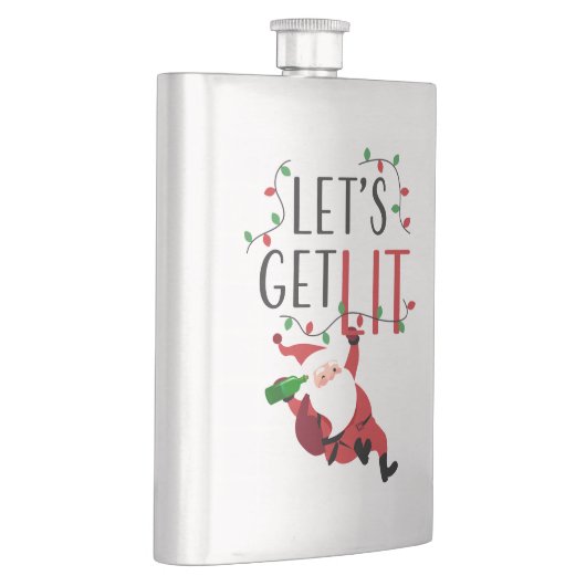 Flasque Fantastique Père Noël : Laissons claquer la slogan (Droite)