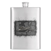 Flasque Faucon F-16 de combat (devant)