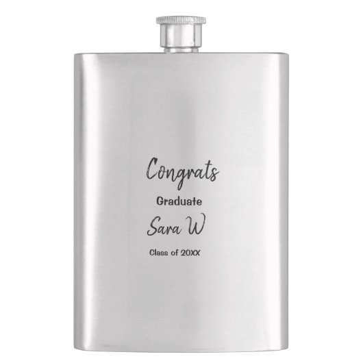 Flasque Félicitations classe d'ajouter le nom d'année scol (devant)