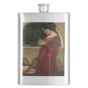 Flasque Femme à la boule de cristal de Waterhouse