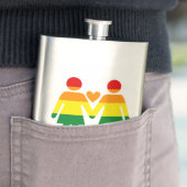 Flasque Femmes Rainbow (En situation)