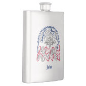 Flasque Fête de l'Indépendance Aigle américain (Droite)