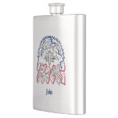 Flasque Fête de l'Indépendance Aigle américain (Gauche)