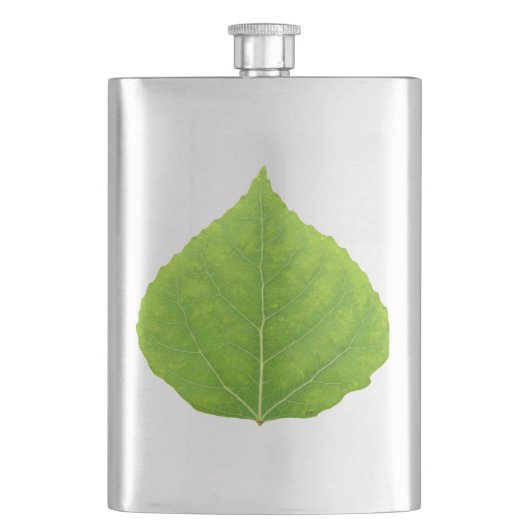 Flasque Feuille de tremble verte #11 (devant)