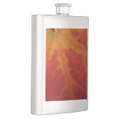 Flasque Feuille d'érable rouge Abstraite Automne Photograp (Droite)